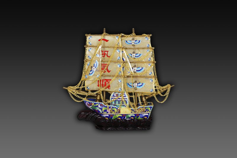 刘永森 景泰蓝一帆风顺